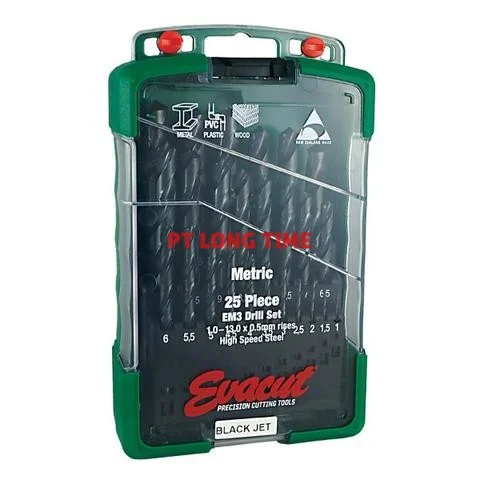 Evacut Jobber Drill Bits Set 1.0MM  13MM